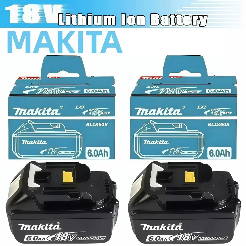 Batterie au lithium de remplacement 100% authentique Makita 6Ah pour batterie Makita 18V BL1860B BL1840 BL1830B BL1850B BL1850 BL1860 BL1815