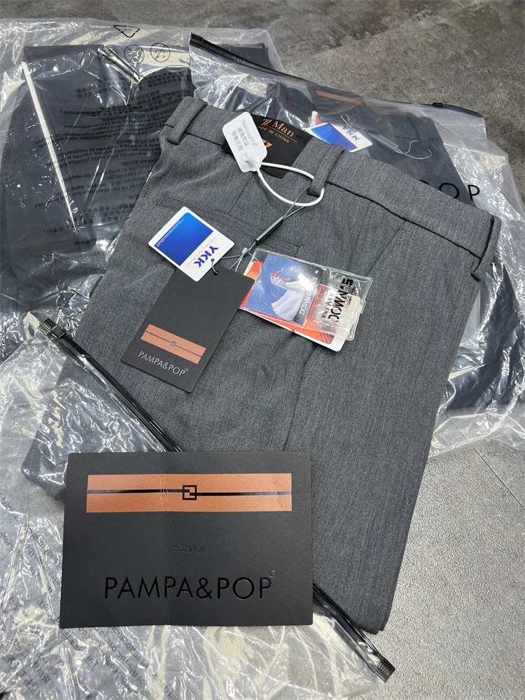 

Z Series Lightweight Luxury 3D down Tech Men's Casual Pants Autumn Winter Bla Tech Layered Padded Trousers Busin Sle