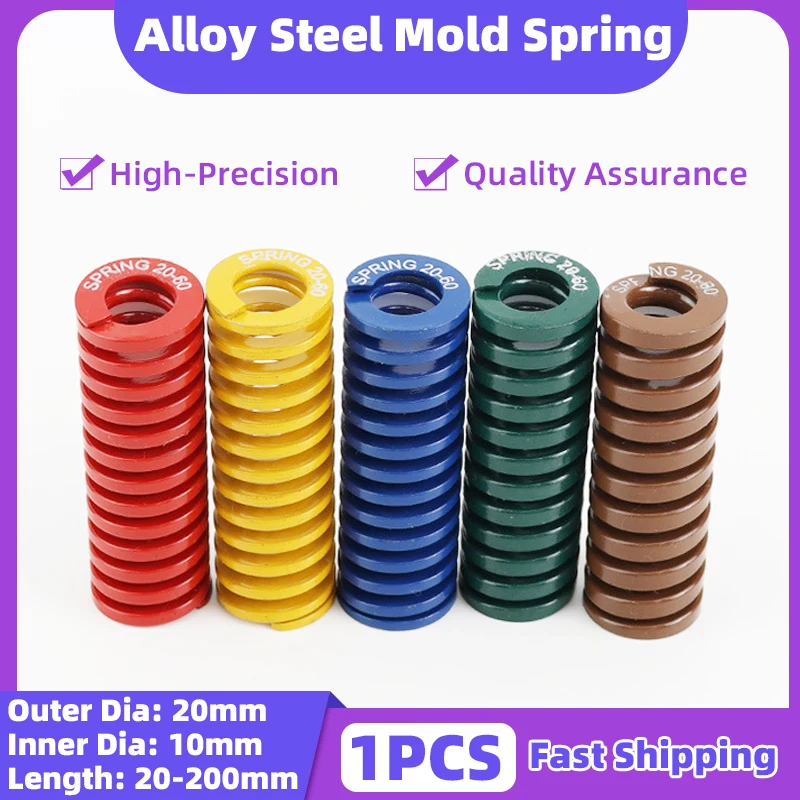 

Creamily 1PCS Die Spring Spiral Stamping Compression Mould Spring For Rear Trunk Support Lift Bars Tool OD20mm ID10mm L20-200mm