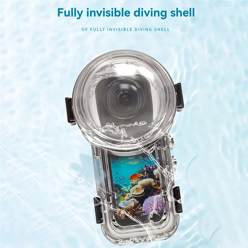 

N93R Invisible Dive Case For Insta360 X5,60M Waterproof Case Underwater Diving Housing Shell For Quick Release Mount