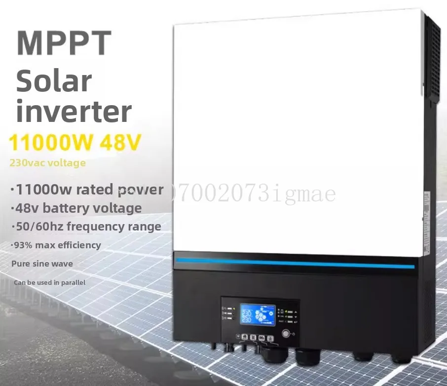 

11Kw off-grid solar inverter: 48V150A MPPT, PV 90-500V, parallel, WiFi & BMS