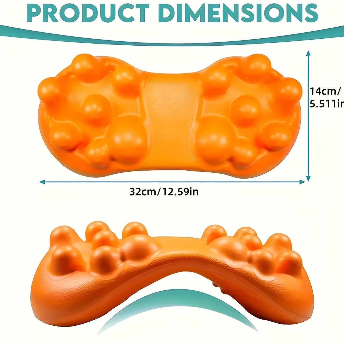 14 Trigger Points Deep Tissue Back Massager for Sciatica Muscle Release Massage Tool Relieve Hip Sacrum Lumbar Pelvis Joint Pain