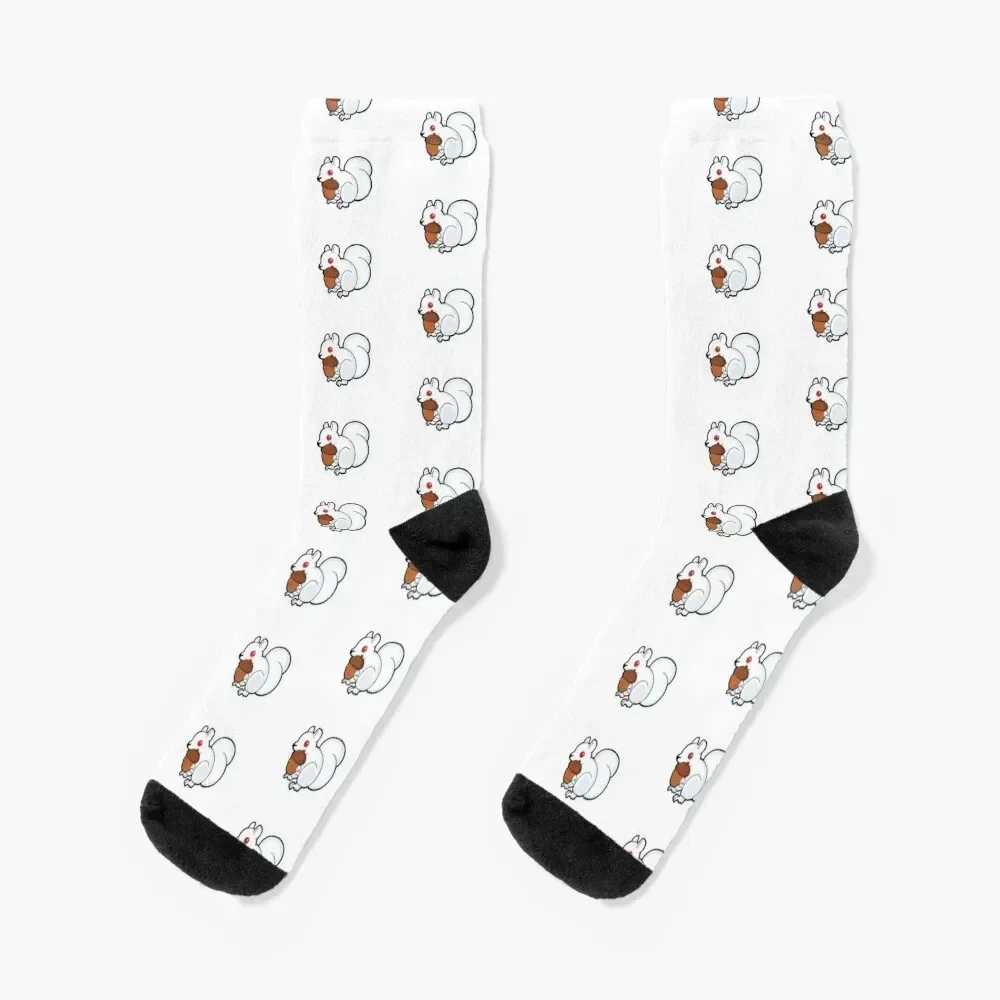 Little Albino Squirrel Socks man custom sports Man Socks Women's