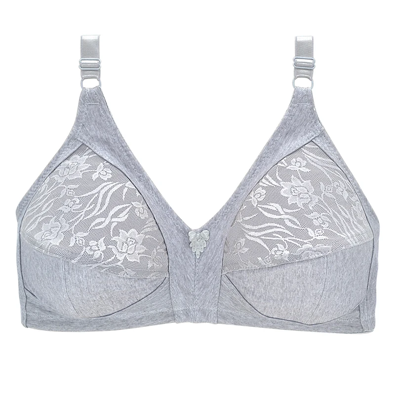 Reggiseno in cotone per donna reggiseni Wireless Plus Size biancheria intima confortevole Lingerie morbida traspirante