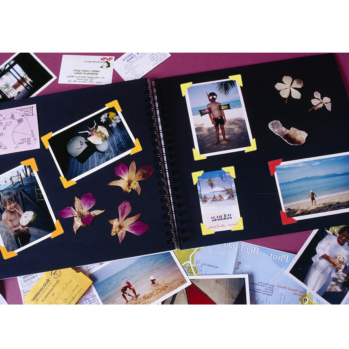 

Album Corners 13 Sheets Paper Stickers for Photos Practical Protection and Decoration Photo Corners