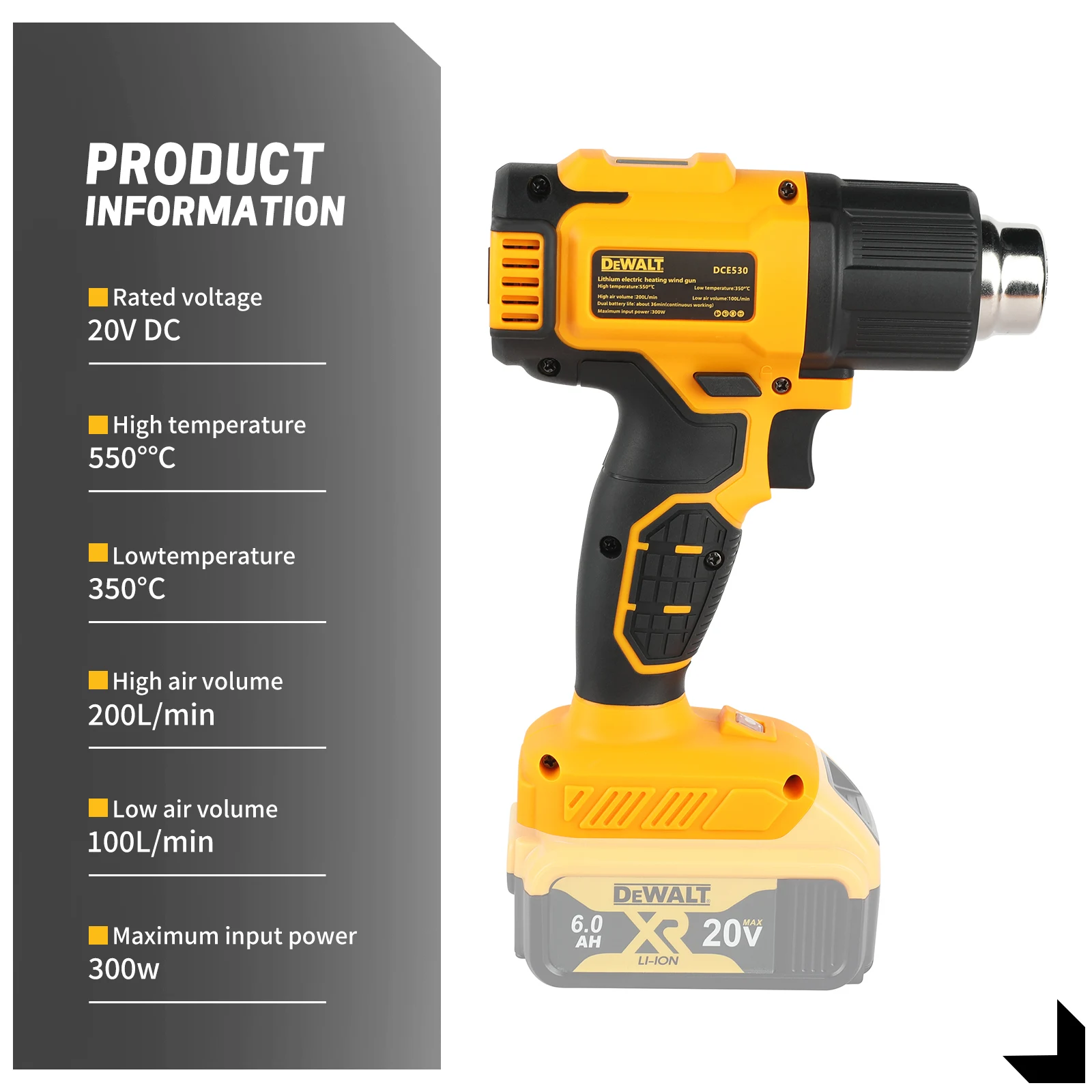DEWALT DCE530 무선 열풍기, 최대 20V, - Cordless Heat Gun For Shrink Tubing 리뷰 및 가격