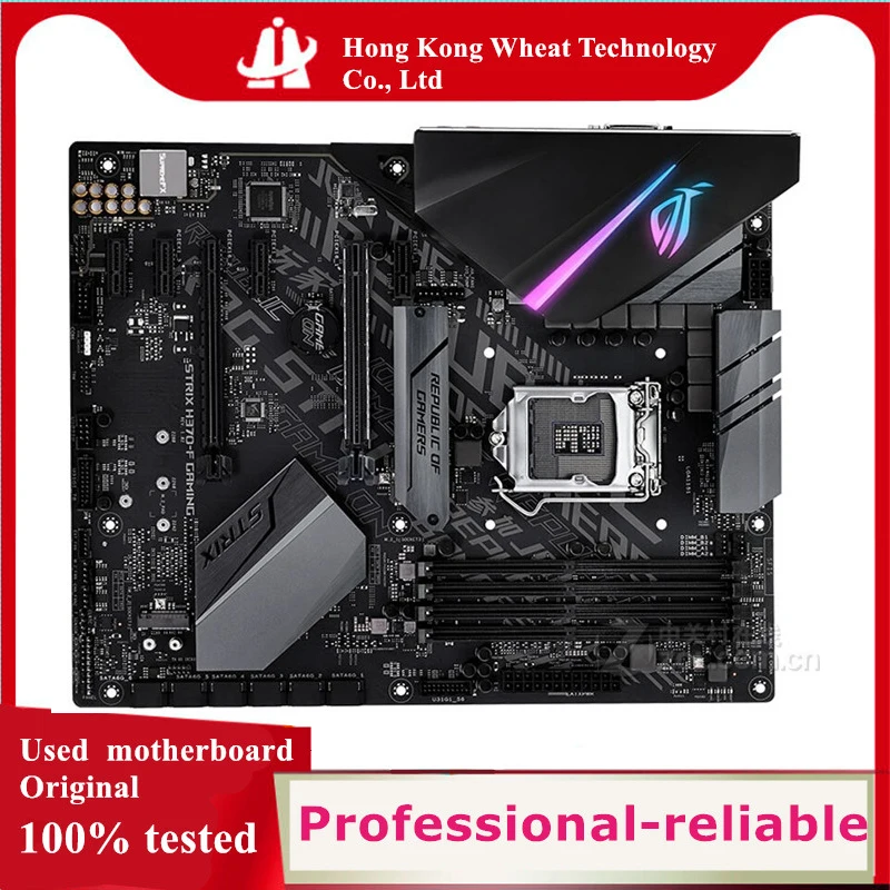 For Intel H370 ROG STRIX H370-F GAMING motherboard Used original LGA 1151 LGA1151 DDR4 64GB USB2.0 SATA3 Desktop Mainboard