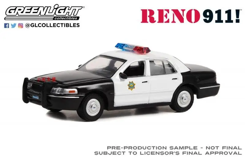 GREENLIGHT 1:64 1998 forFord Crown Victoria Interceptor police Collection  die-casting alloy cart model ornaments gifts