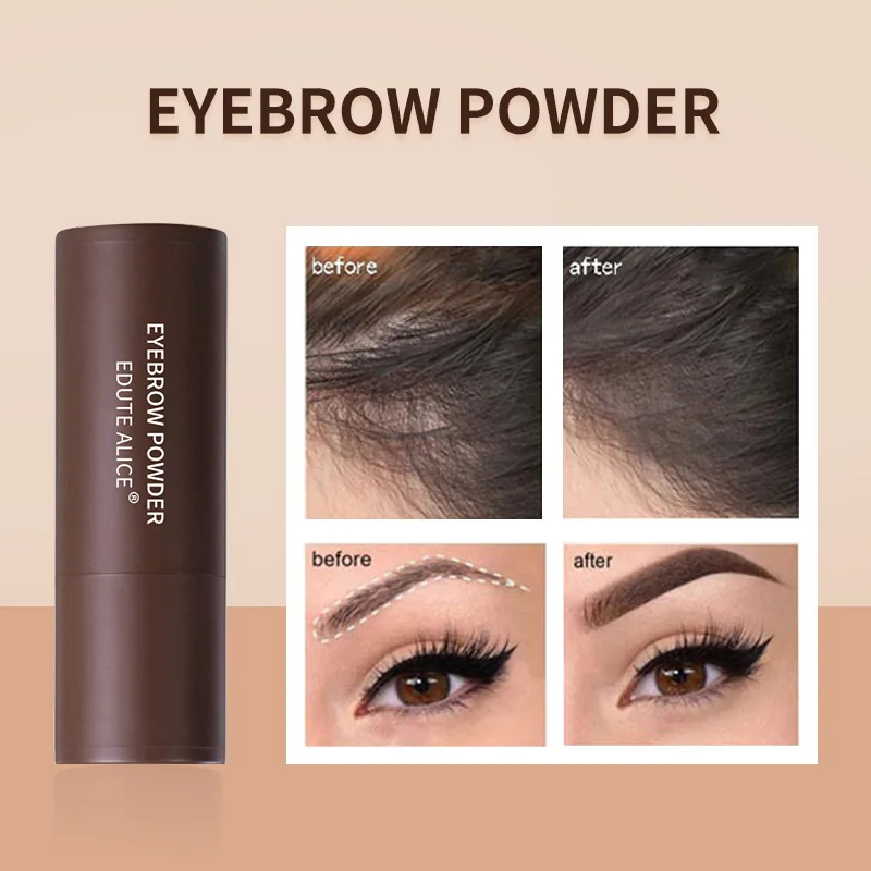 Picture 3: Eyebrow Stamp Powder Kit, Brow Shaping Makeup Tool with Eyebrow Stencil for Quick Eyebrow Grooming