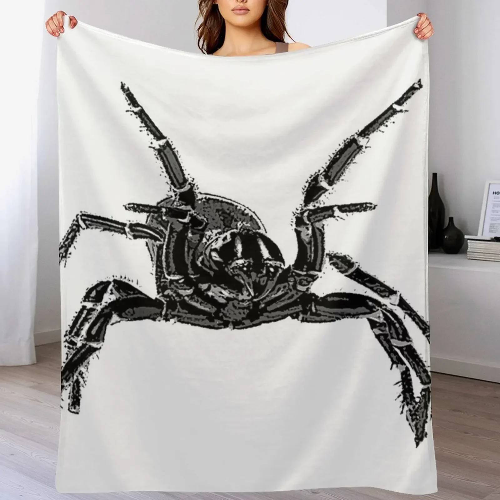 

Creepy Funnel-Web Spider Throw Blanket Beautifuls Winter beds Softest Kid'S Blankets