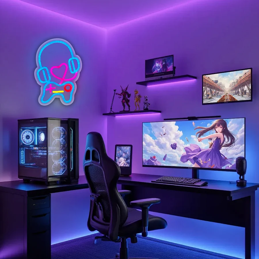 ป้ายไฟ LED รูปหูฟังเกม ใช้สำหร - Party Games Youth บทวิจารณ์และราคา