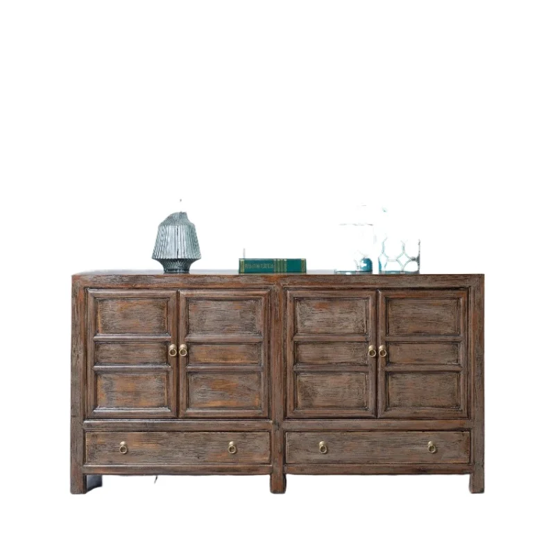 

Classic Chinese wooden cutlery cabinet with hand-made veneer for family bars, restaurants or kitchens