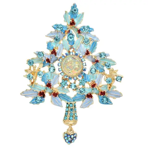 Mittelalter liche Vintage Barock Weihnachts baum Männer Damen Emaille Engel Party Geschenk Kleid Ornament Brosche