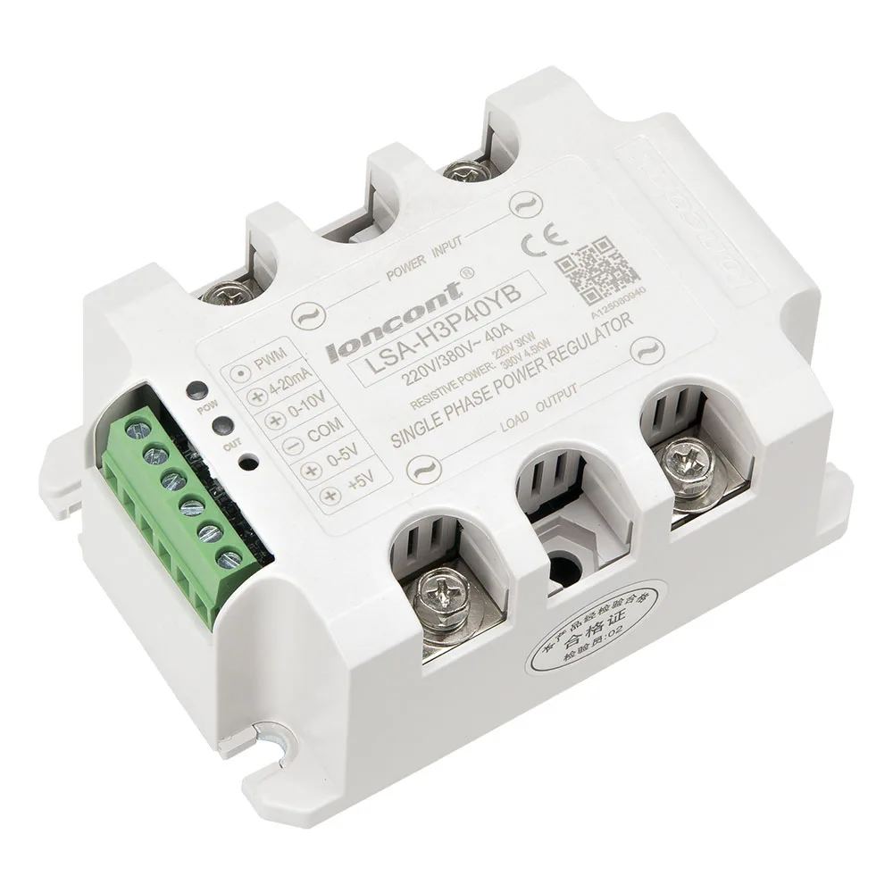 

LSA-H3P40YB single phase AC 40A 220V/380V solid state voltage regulator / power regulator module