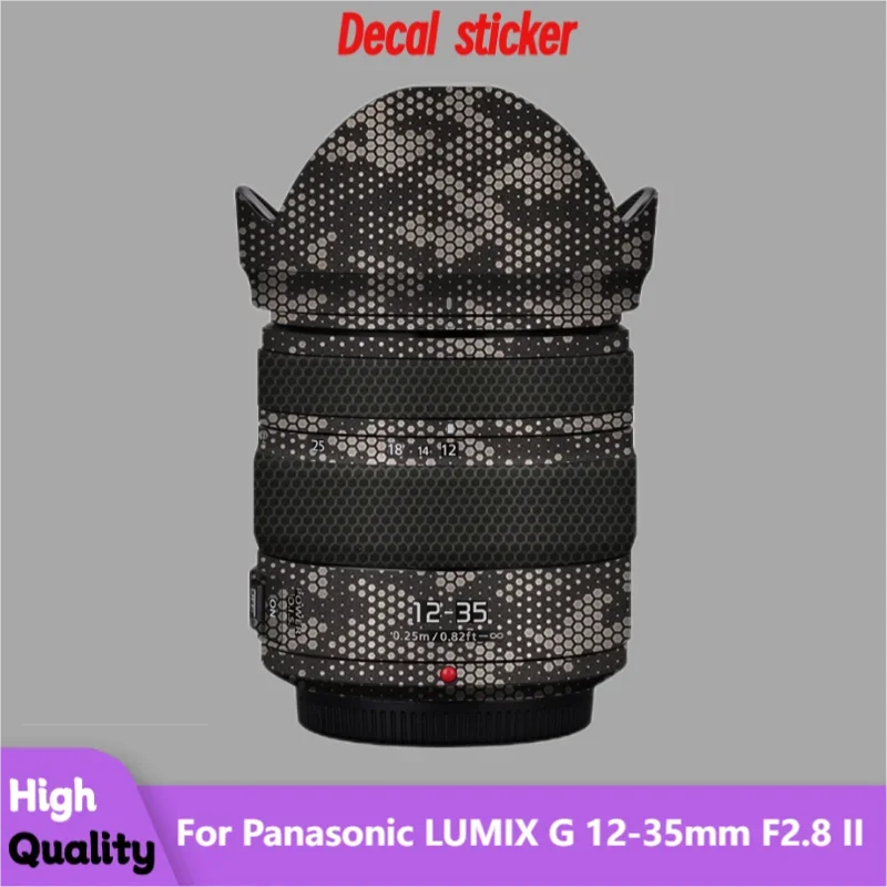 For Panasonic LUMIX G 12-35mm F2.8 II Lens Sticker Protective Skin Decal Vinyl Wrap Film Anti-Scratch Protector Coat G12-35