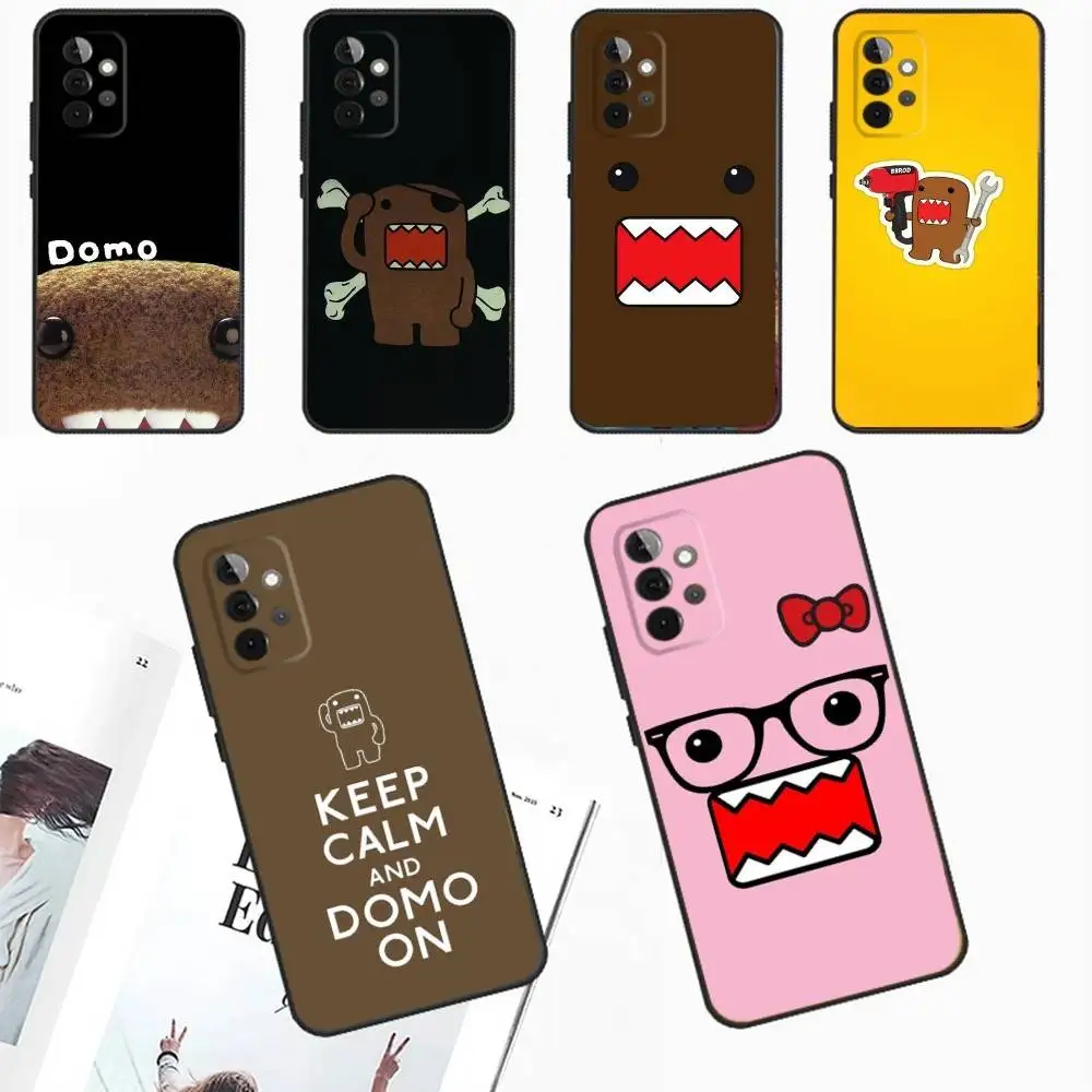 

D-Domo kun Phone Case For Samsung Galaxy A13,A21s,A22,A31,A32,A52,A53,A71,A80,A91 Soft Black Phone Cover
