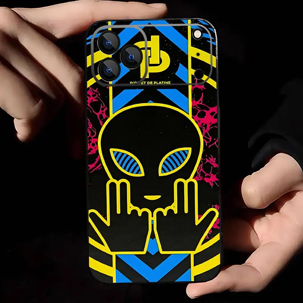 حافظة هاتف مغني الراب J-jul لهاتف آيفون 17,16,15,14,13,12,11,Pro,Max,Plus,E,Air,غطاء أسود واقٍ صغير #2