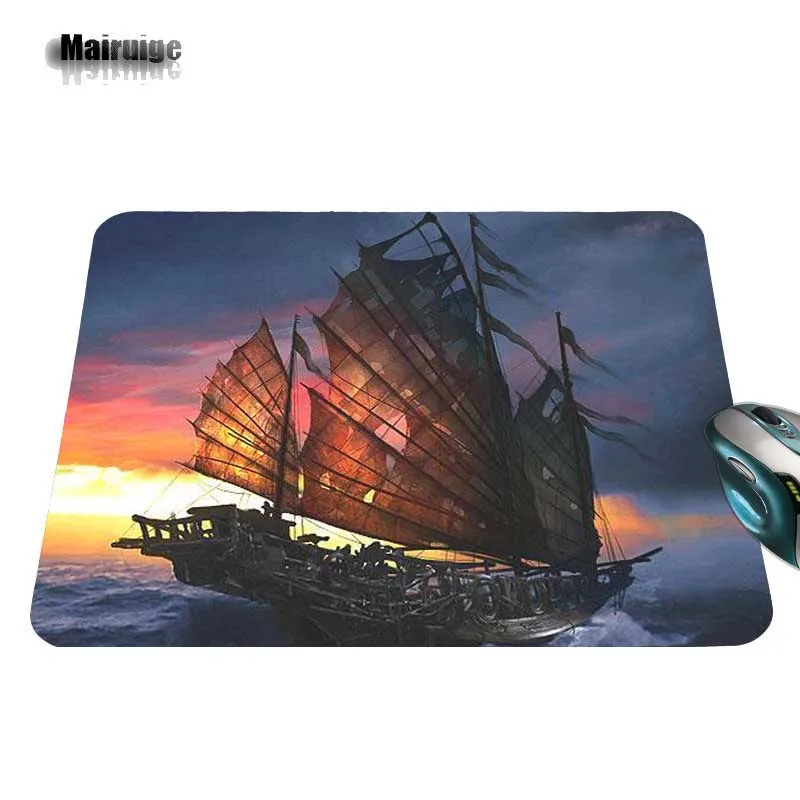 Mairuige Anti-slip Durable Captain Jack Black Ship Computer Gaming Mouse Pad Gamer Play Mats Rubber Mat Table Carpet Mouse Pads