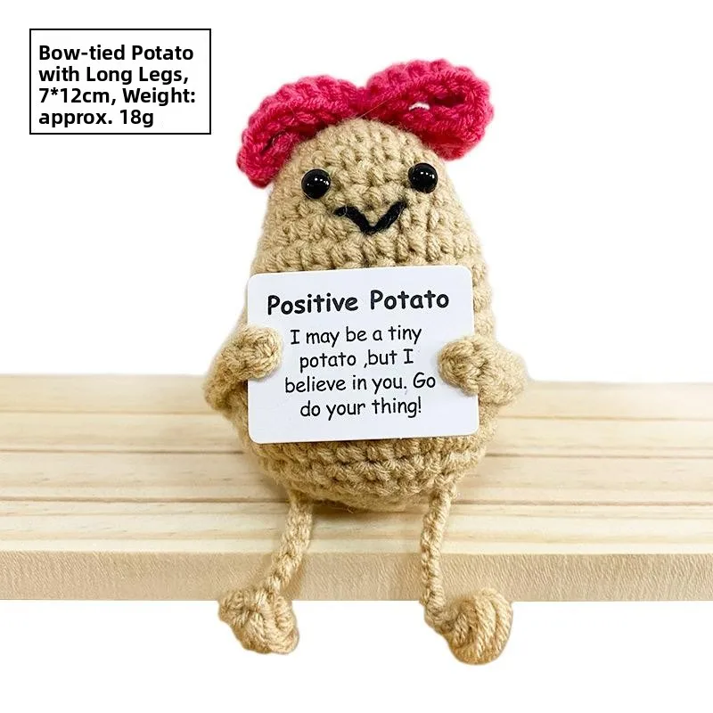 مجموعة مواد الكروشيه الجديدة عبر الحدود لصنع شخصيات تعبيرية من خيوط البطاطس المحاكة، لتعزيز الطاقة الإيجابية والتحفيز العاطفي