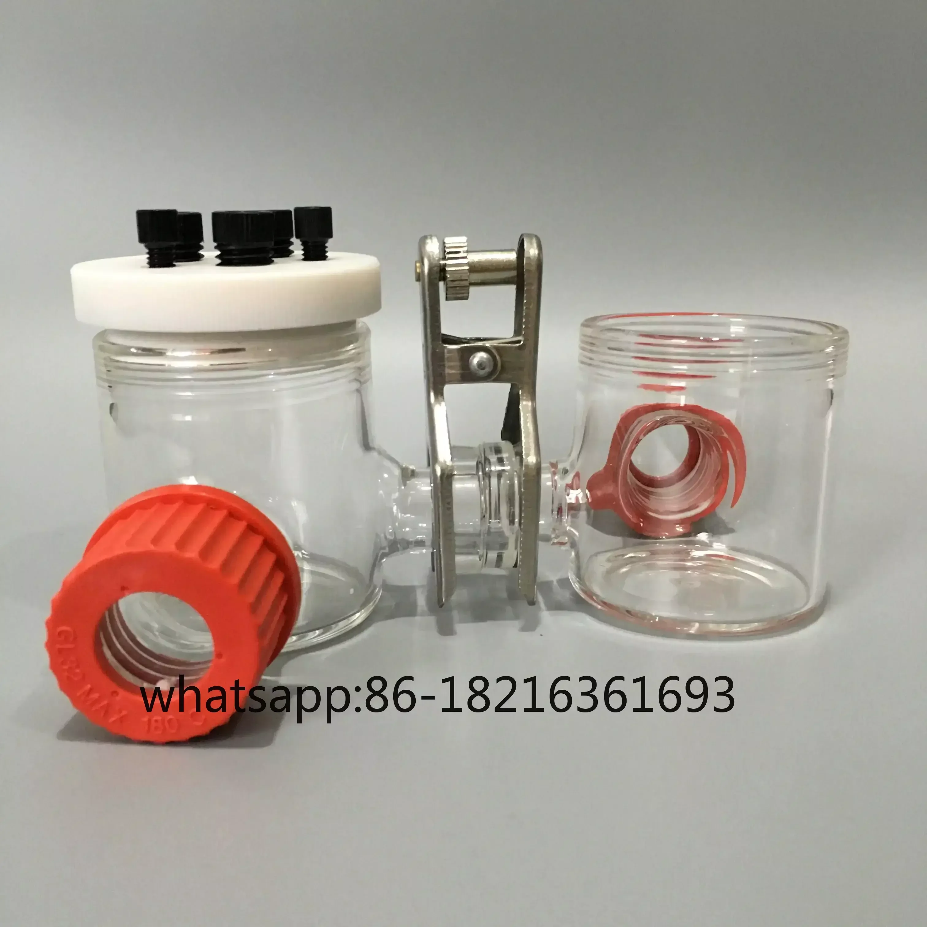 

Двухканальная сменная мембрана Фотоэлектрохимическая ячейка Н-типа Фотореактор электролитической ячейки H-типа