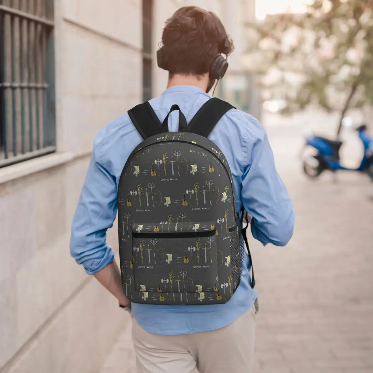 Chose Wisely, DnD Classes Option Student Backpack School Bag Hiking Travel Daypack for Men Women Bookbag Shoulder Bags