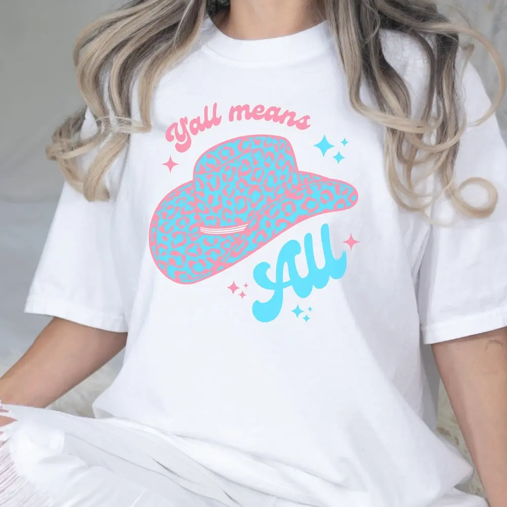 Yall Means All Trans Pride Shirt Gay Retro Grunge Lgbtq Transgender Funny