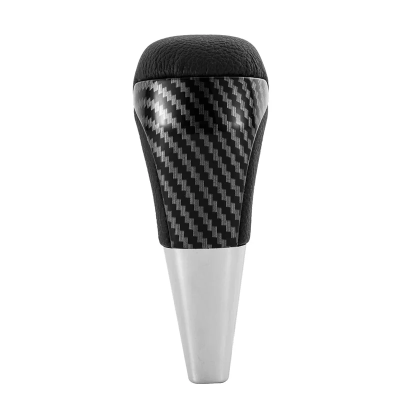 

Carbon Fiber Gear Shift Knob for Toyota Hilux Prado, Leather Pattern Handle, Replacement