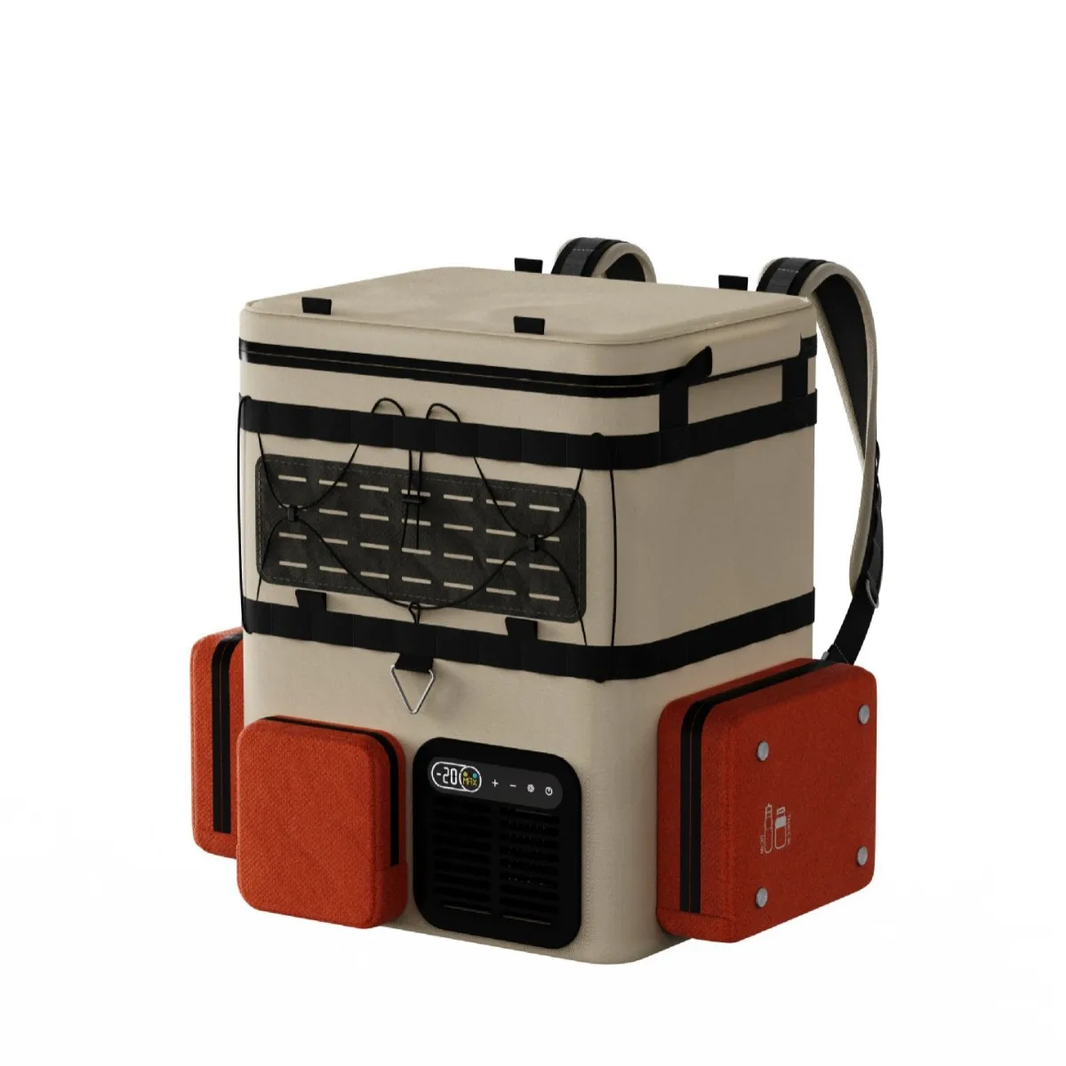 

25 quart electric cooler DC 12V portable backpack refrigerator travel camping car refrigerated storage bag