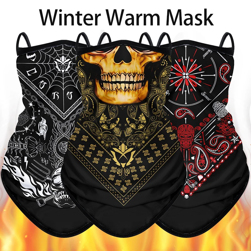 Écharpe chaude pour moto, masque de Ski épais, coupe-vent, polaire, équitation d'hiver, serviette de visage résistante au froid, unisexe, couverture de cou pour randonnée en plein air