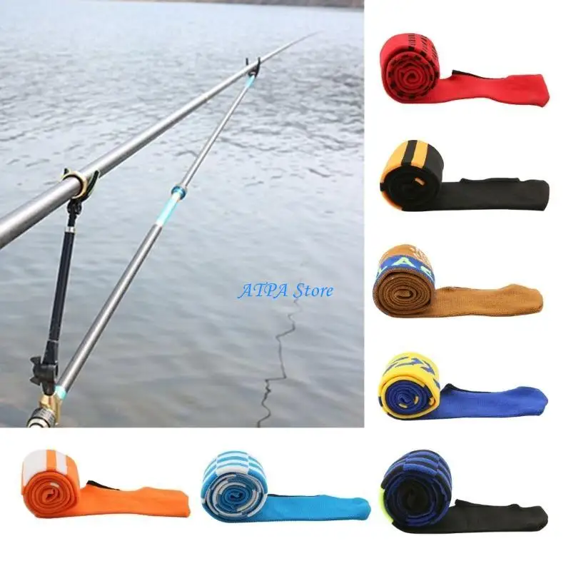 U13C Fishing Rod Socks Fishing Rod Sleeve Elastic Fishing Rod Protect Cover for Rod