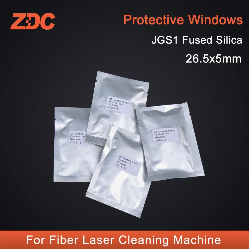 Imagem -02 - Vidro Protetor Zdc para Máquina de Limpeza a Laser de Fibra Janela Óptica de Quartzo 265x5 mm 50 Peças Lote