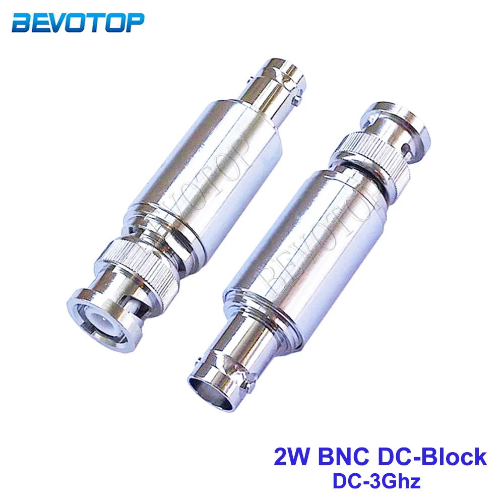 

1Pcs 2W DC-3.0GHz DC-Block BNC Male Plug to BNC Female Jack Connector RF Coaxial Block SWR≤1.2 DC blocker Connector 50ohm