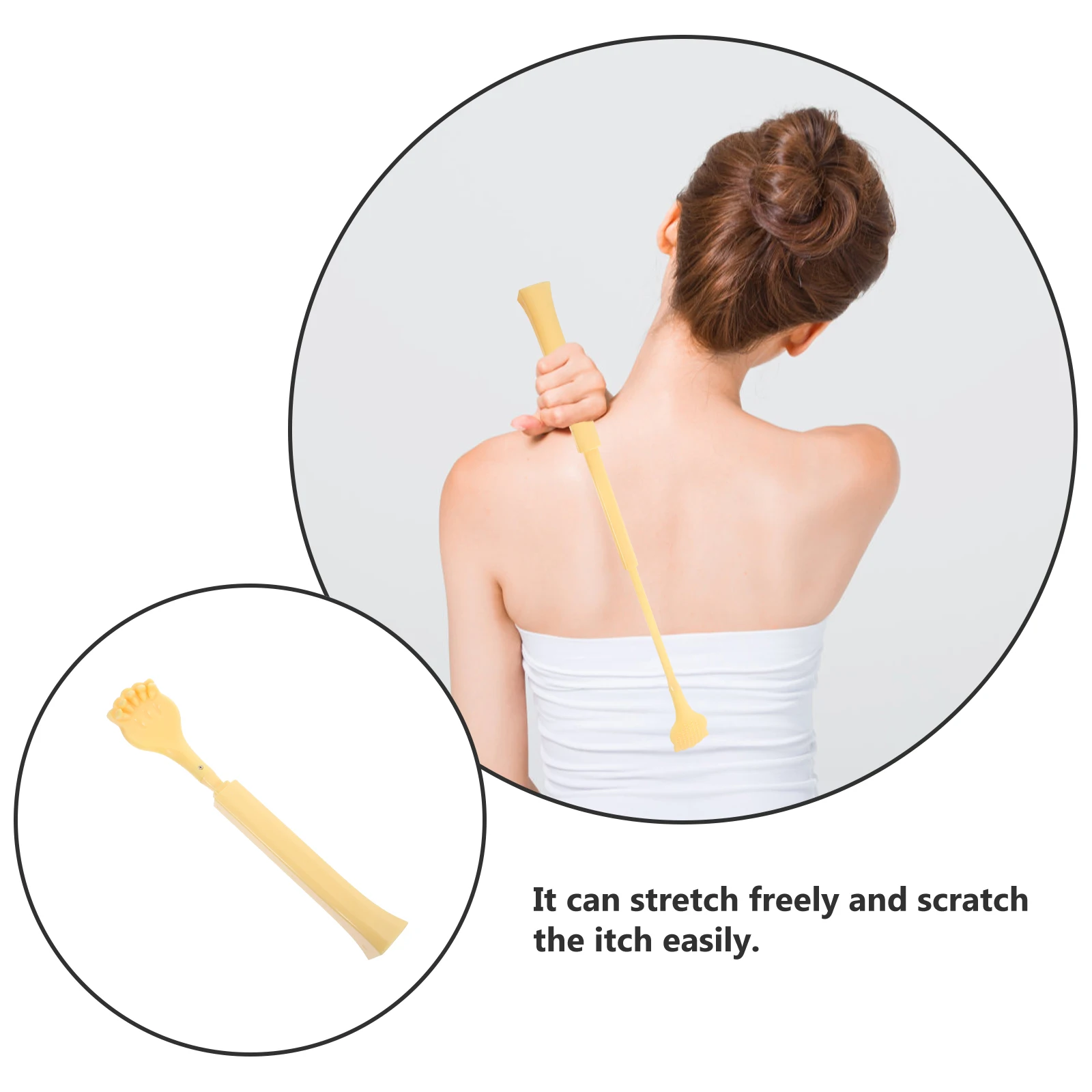 

1Pcs Effective Back Scratcher Adjustable Length Portable Scratch Tool For Itching Relief