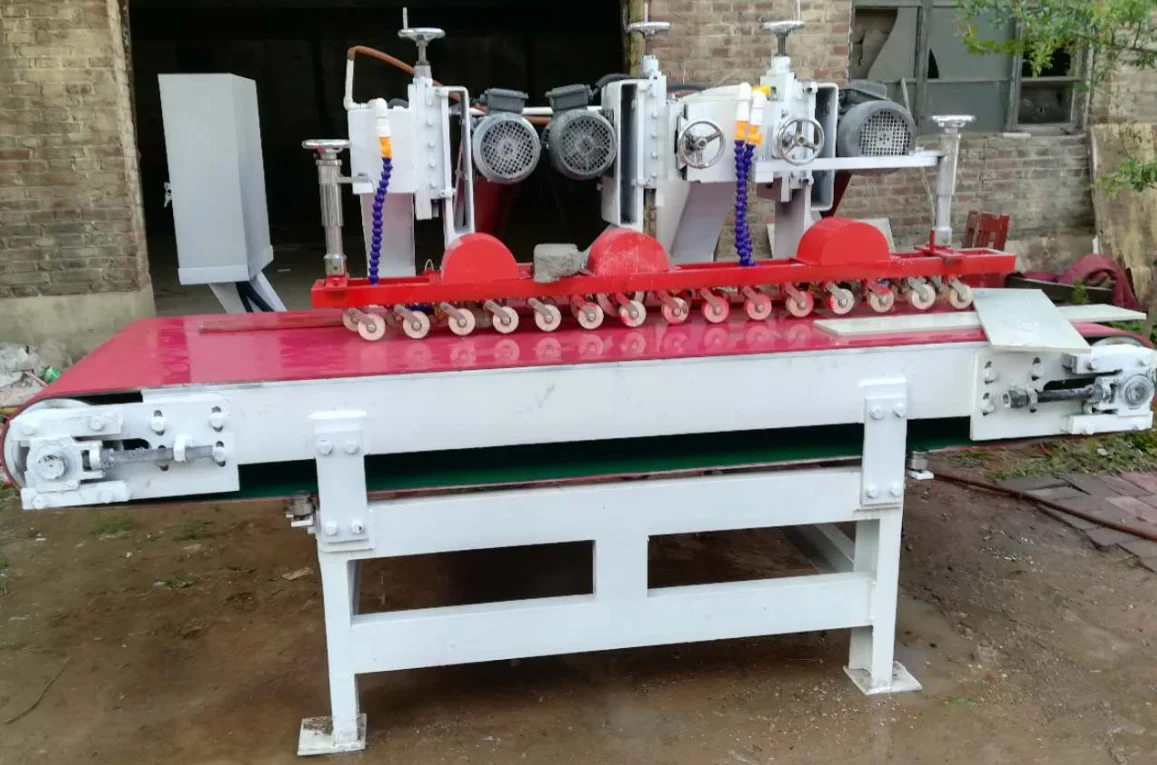 High Precision Automatic CNC Three  Knife Ceramic Tile Stone Cutting Machine for Ceramic Automatic Cutting Tile Machine