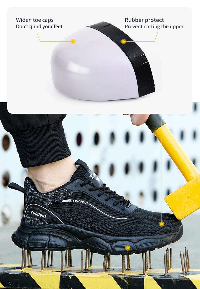 Sicherheitsschuhe für Herren, Anti-Schlag- und Anti-Stich-Arbeitsschuhe, unzerstörbare Sicherheitsstiefel für Herren, isolierte Schuhe, taktische Stiefel – Detail 6