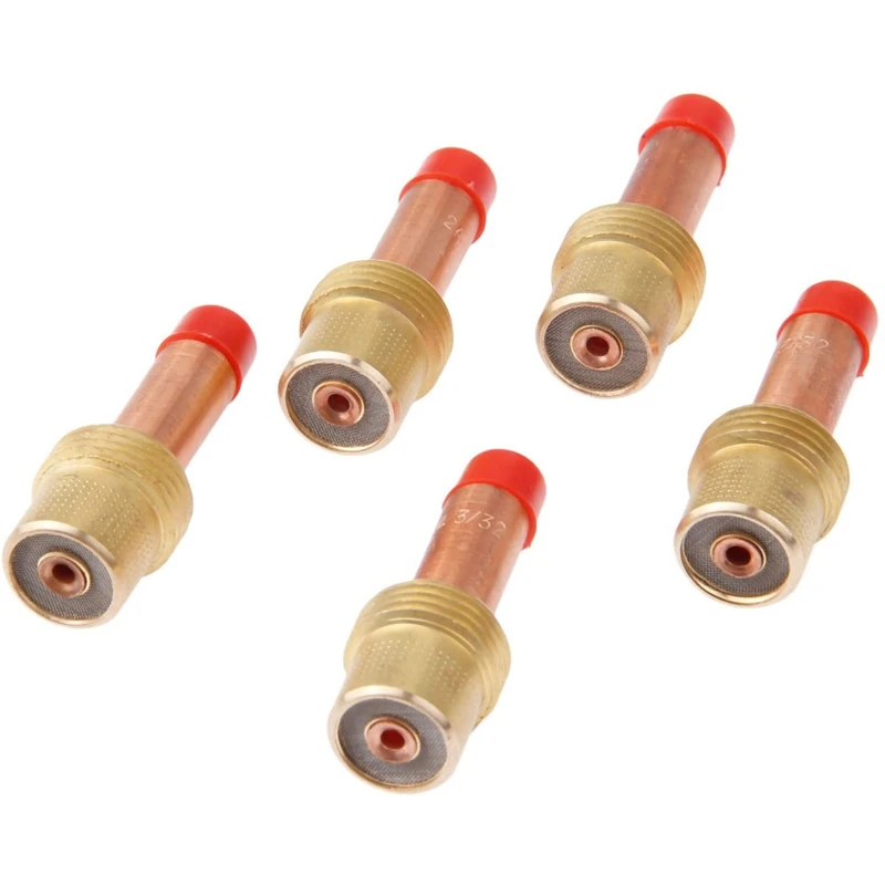 10Pcs TIG Accessory Gas Lens Medium 45V26 Size 2.4Mm 3/32 Inch For Welding Torch 17 18 26 DB PTA SR Series Consumables