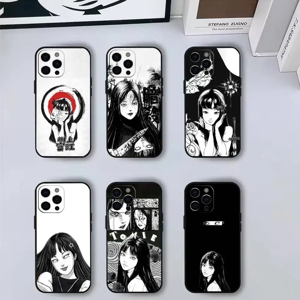 

Comics T-Tomie Phone Case For iPhone 17,16,15,14,13,12,11 Plus,Pro,Max,XS Silicone Soft Cover