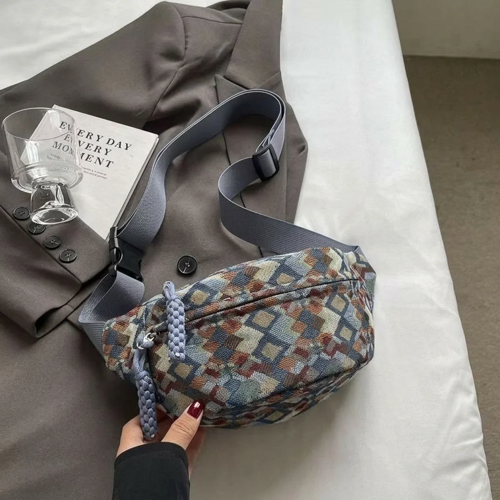 Women'S Fanny Pack Minimalist Waist Bag Crossbody Bag Vintage Phone Bag For Shopping Short Trips Commuting