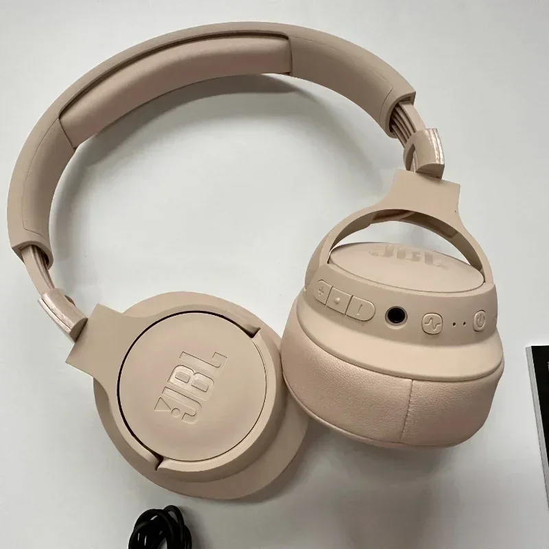 سماعة رأس لاسلكية رسمية JBL Tune 760NC فوق الأذن سماعة رأس بخاصية إلغاء الضوضاء النشطة سماعة ألعاب رياضية JBL T760NC مع ميكروفون