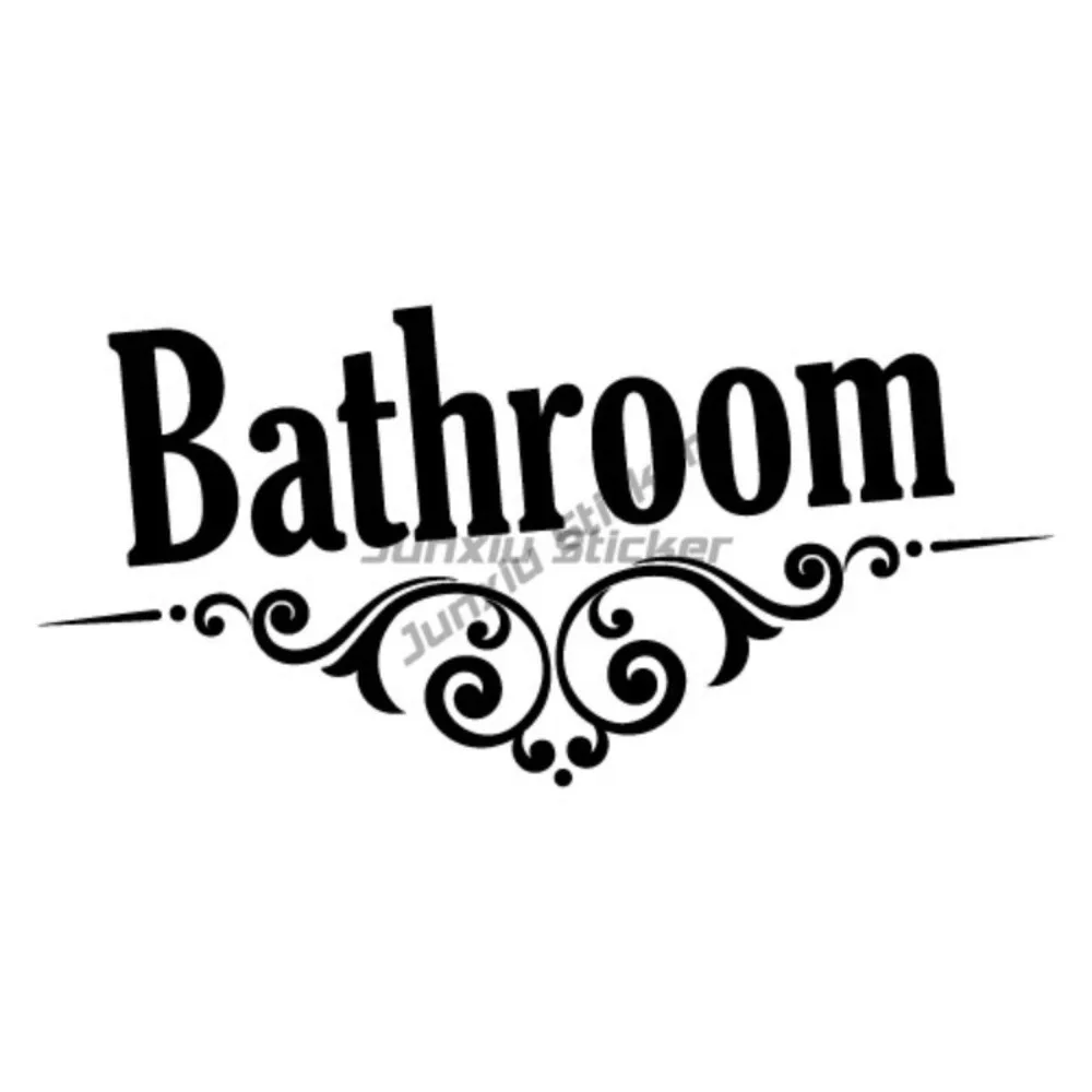 

BATHROOM DOOR SIGN STICKER Home Decals Stickers