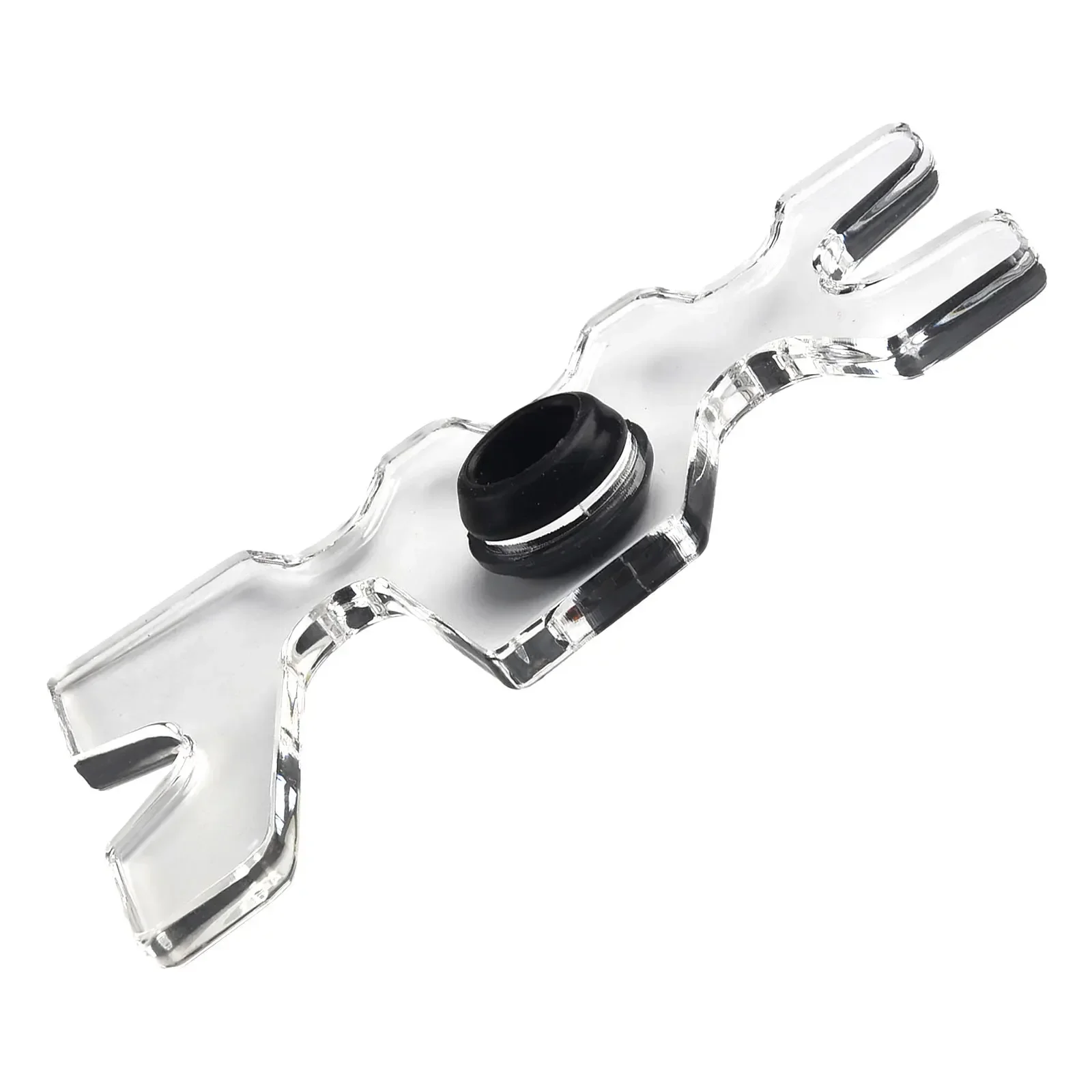 Clear Acrylic Bridge Rest Snooker Pool Cue Head Holder Stand with Customizable Positioning and Adjustable Height