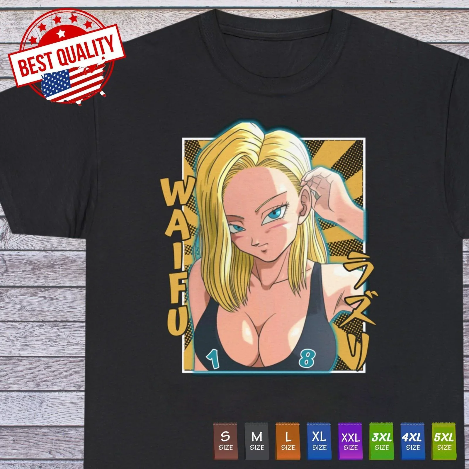 

Waifu Girl T Shirt Ecchi Anime Hentai Clothing Manga Japanese Gift