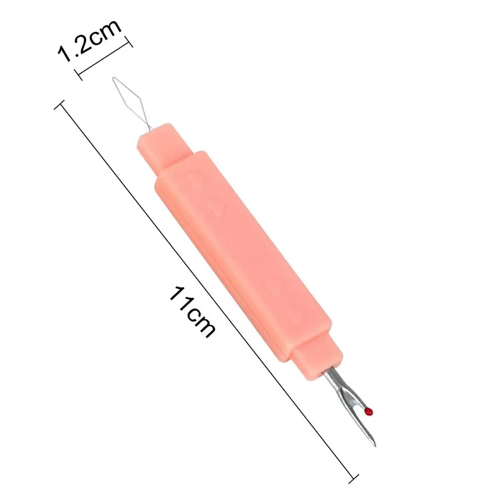 2 in 1 jarum Threader penghapus jahit jarum kepala ganda perangkat tindik jahit Notions hadiah untuk penggemar kerajinan tangan