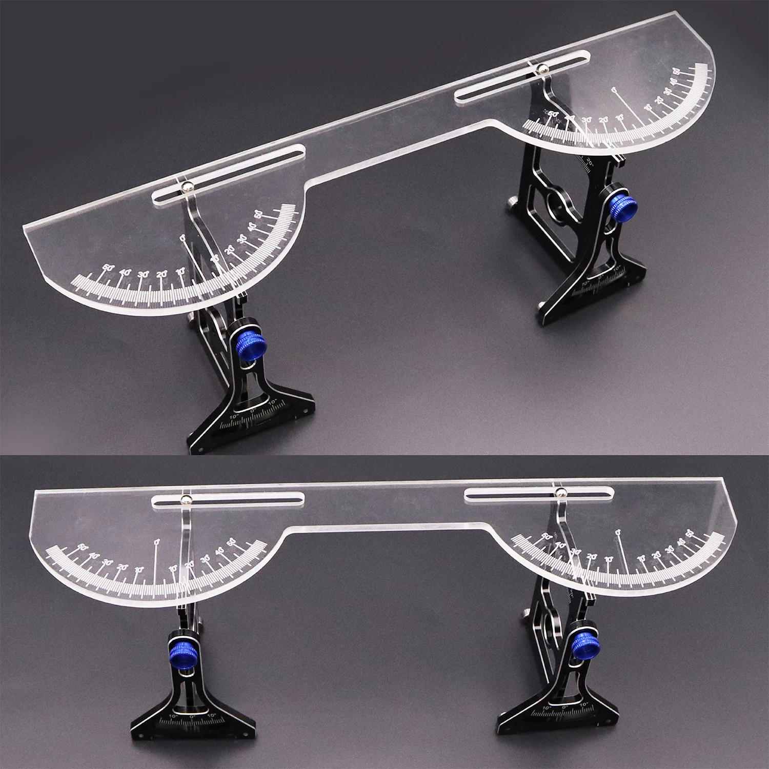 Aluminium Chassis Setup Systeem Meetinstrument Set Met Liniaal Moersleutel Voor 1/10 Op ROAD Auto Axiale SCX10 Capra TRX4 Yikong Upgrade - afbeelding 2