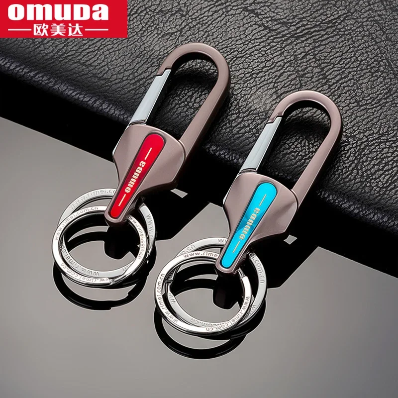 OMUDA Keychain Key Keyring Men\'s Fashion Key Chain Gift Metal Key Ring Car Styling Auto Car Accessories