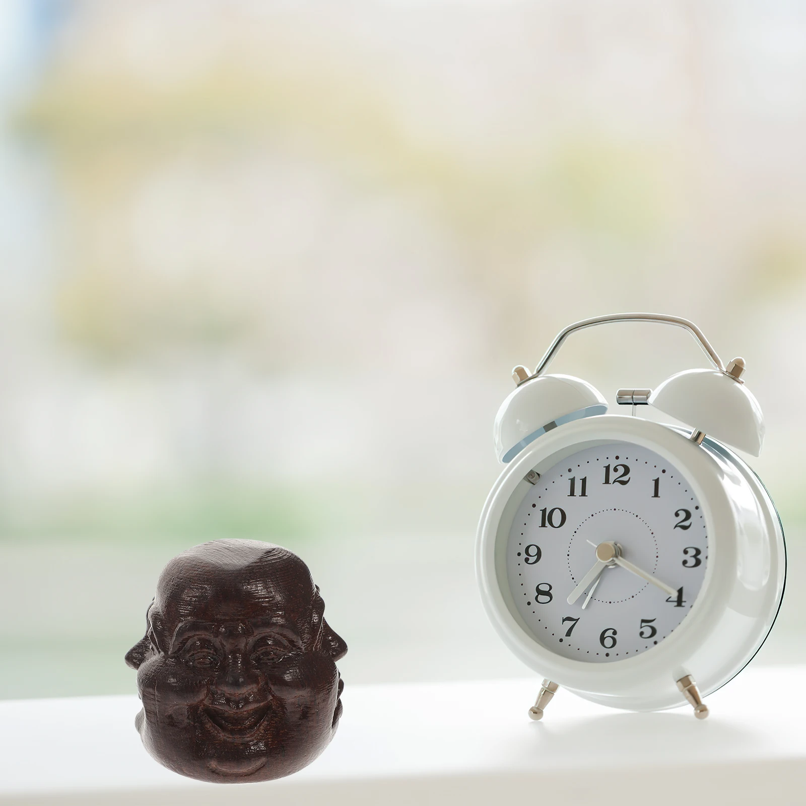 

2pcs Mini Ornament Exquisite Buddha Decor For Buddha Home Office Decor Wood Craft Statue Exquisite Adornment Wood