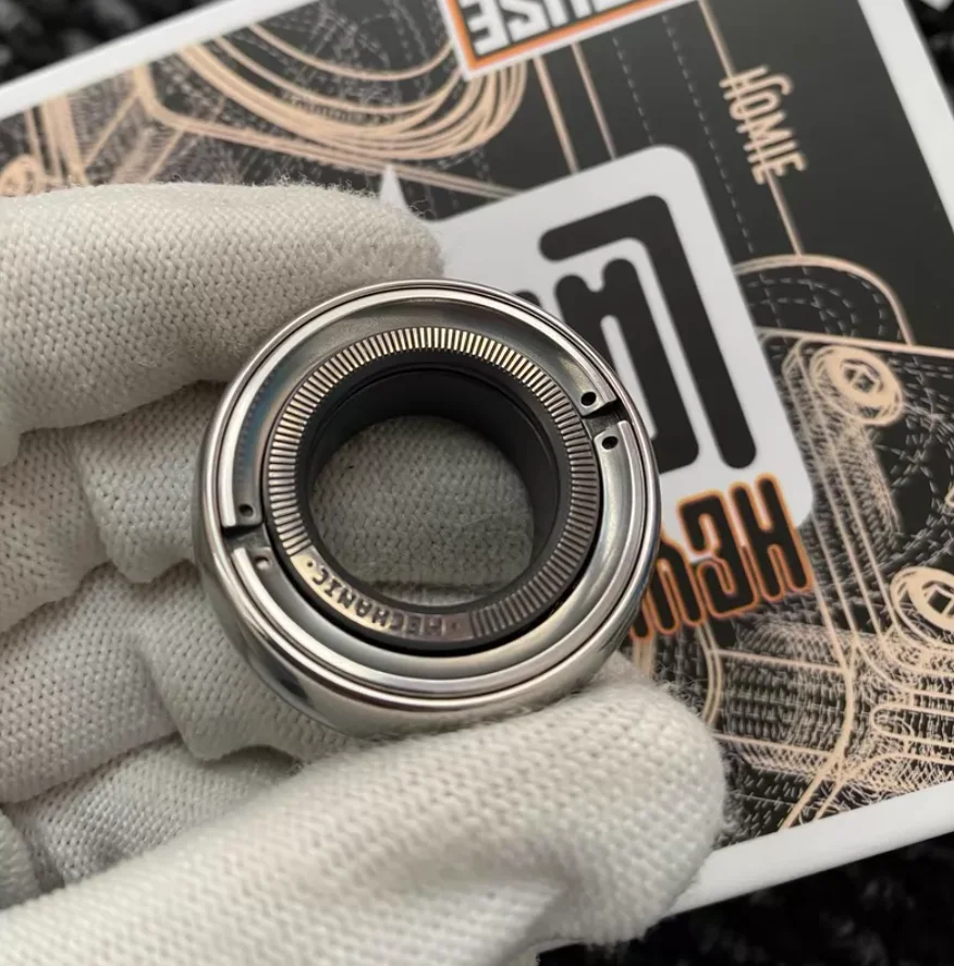 Used EDC Lautie Mechanic C Pro Mechanical Ring Steel+Zirconium Alloy fidget spinner metal decompression toy