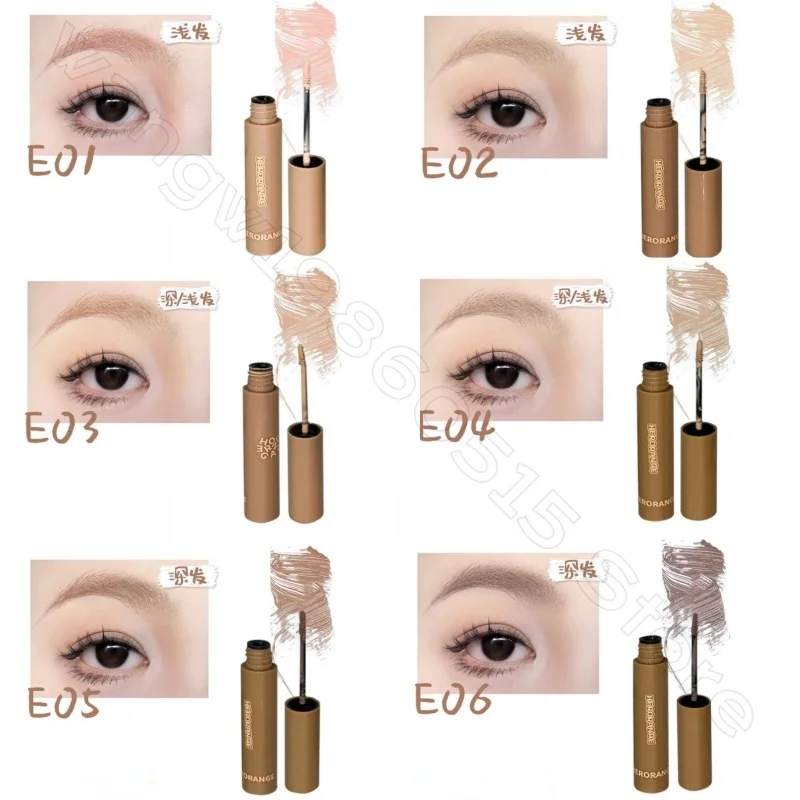 Crème de teinture pour sourcils pour femmes, sourcils sauvages tridimensionnels naturels, longue durée, imperméable et non facile à tacher