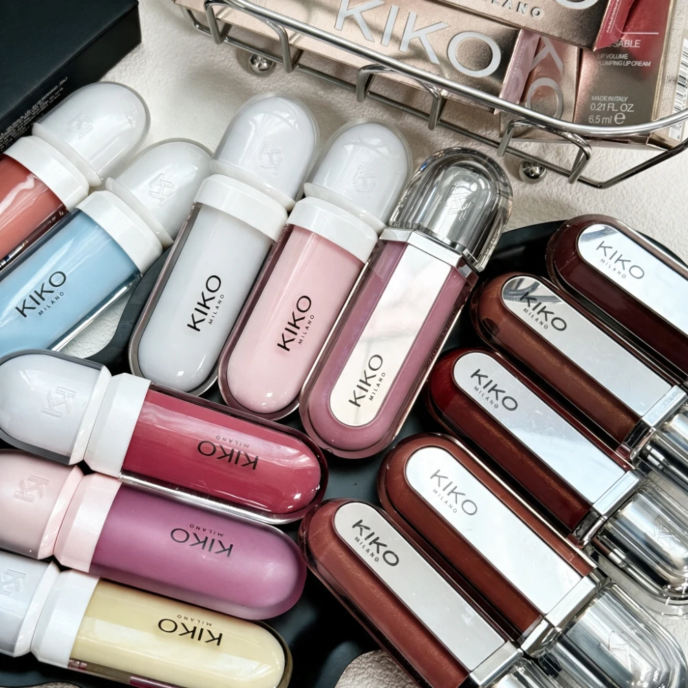 Kiko Milano 3D Hydra Lipgloss Nicht klebend, aufpolsternd, hochglänzend, feuchtigkeitsspendend, für volle Lippen 17 Pearly Mauve 05 Pearly Pink Make-up
