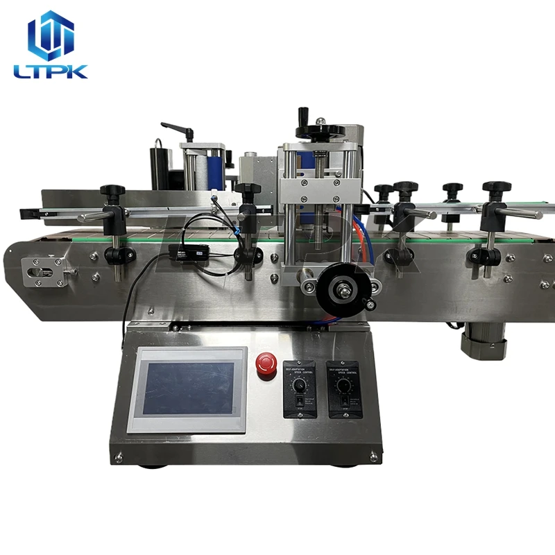 小型自動丸型ボトルラベリングマシン 自己粘着ラベル貼り機